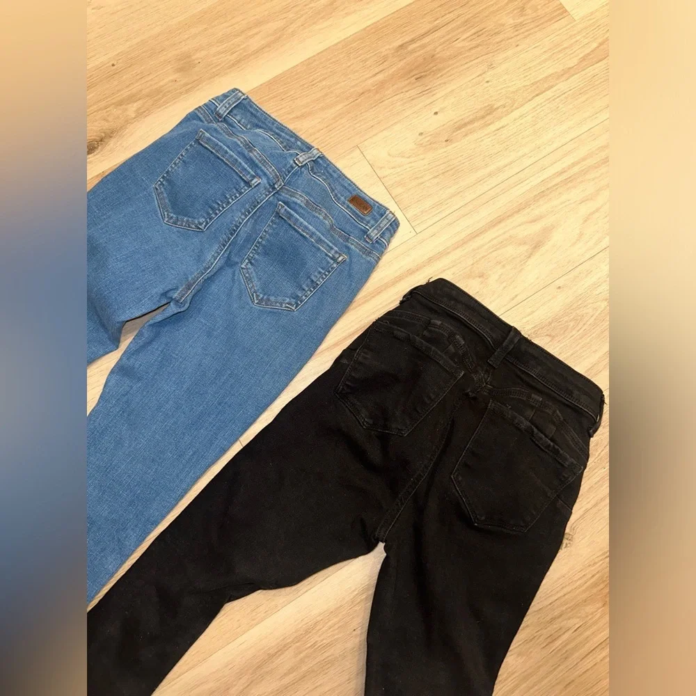 Blue and Black Women's Jeans size 1 - Picture 7 of 10